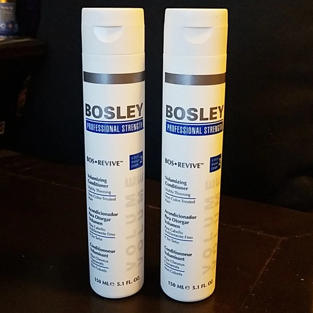 NEW BOSLEY Volume Conditioner 2 BOTTLES - NEW/UNUSED